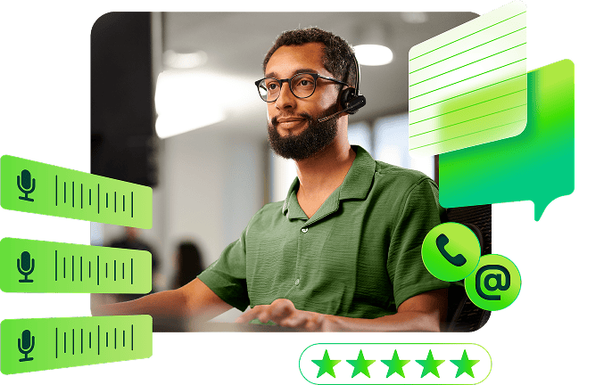 Homem no computador - Suporte NextPay